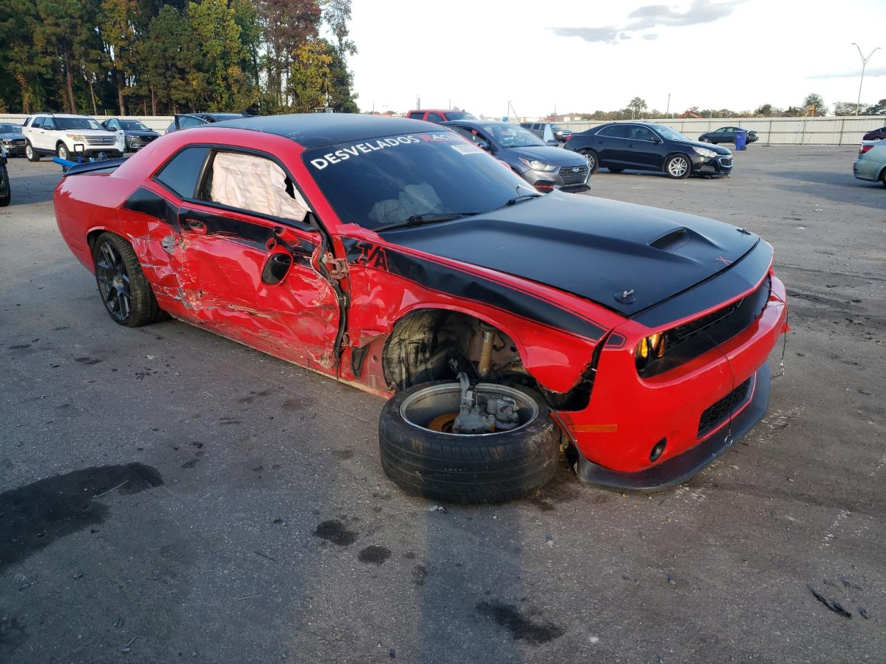2019 Dodge Challenger VIN 2C3CDZBT2KH540384 Copart auction photo, all over / undercarriage damage thumbnail 4