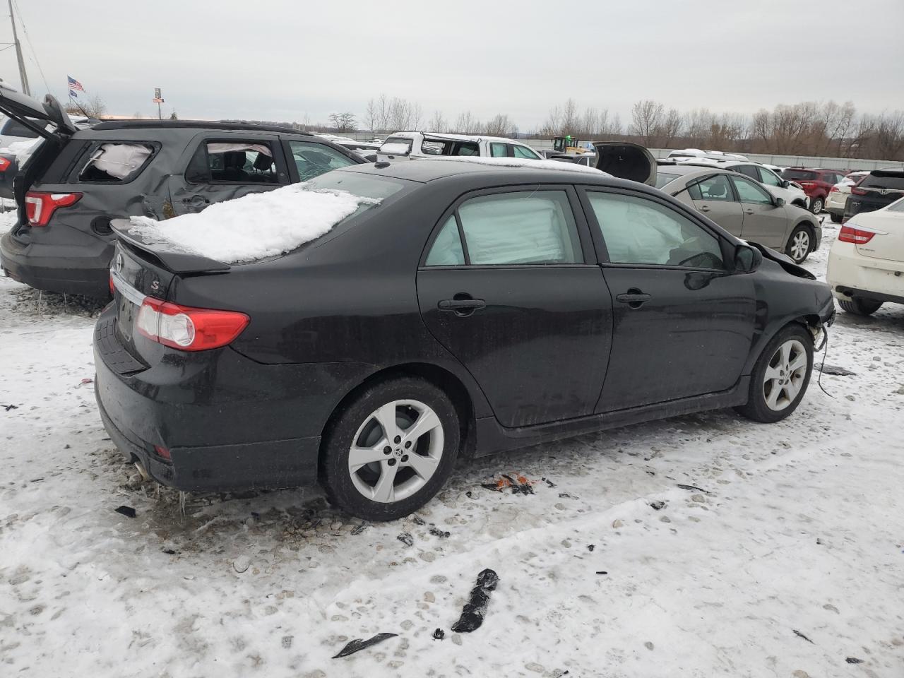 2012 Toyota Corolla VIN 2T1BU4EE1CC907309 Copart auction photo, all over damage thumbnail 3