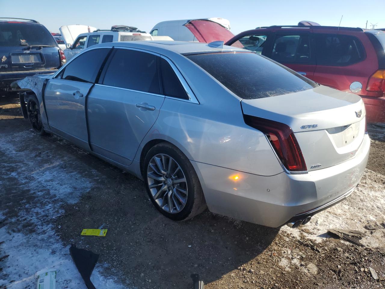 2018 Cadillac CT6 VIN 1G6KD5RS9JU102294 Copart auction photo, front end / minor dent/scratches damage thumbnail 2