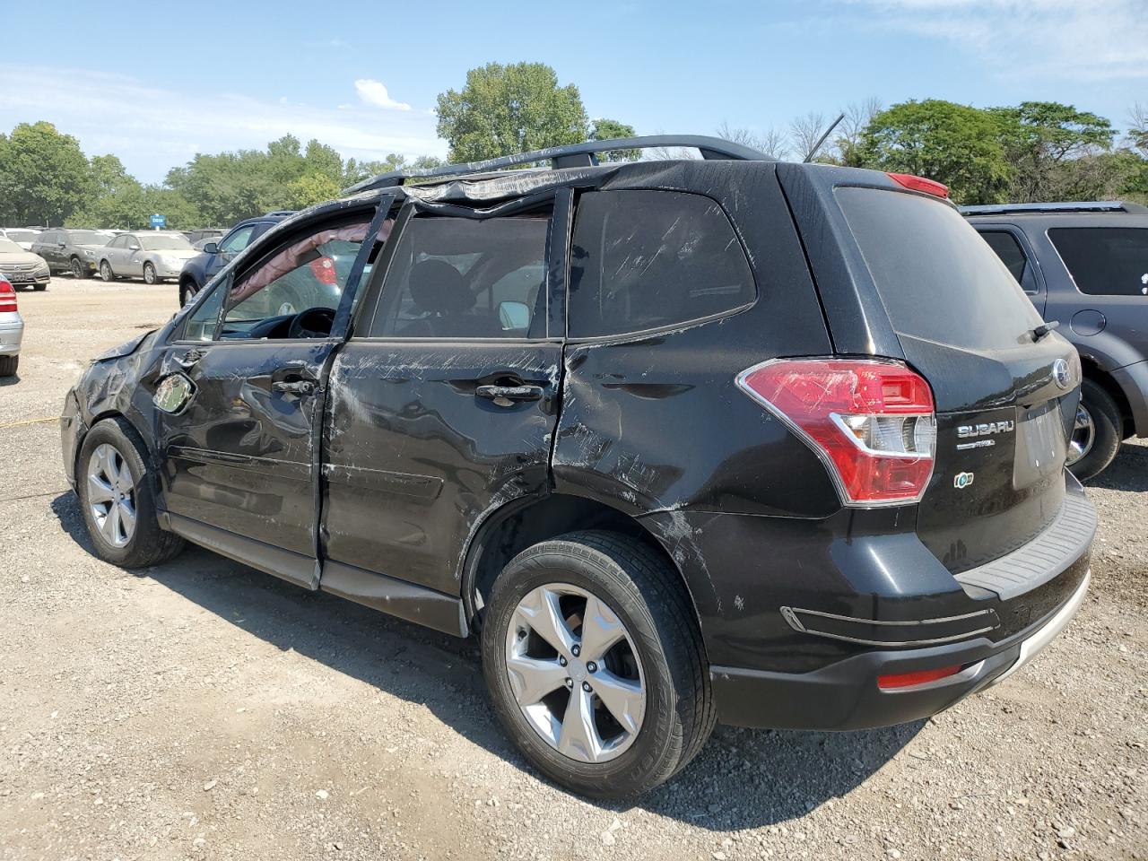 2014 Subaru Forester VIN JF2SJAEC6EH423772 Copart auction photo, front end / side damage thumbnail 2