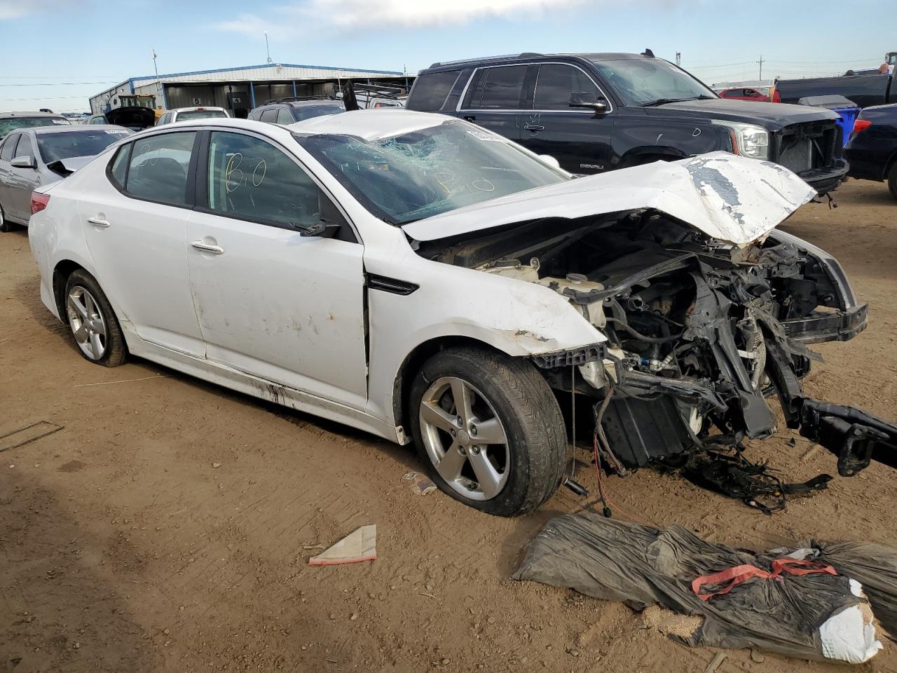 2015 KIA Optima VIN KNAGM4A75F5659500 Copart auction photo, all over damage thumbnail 4