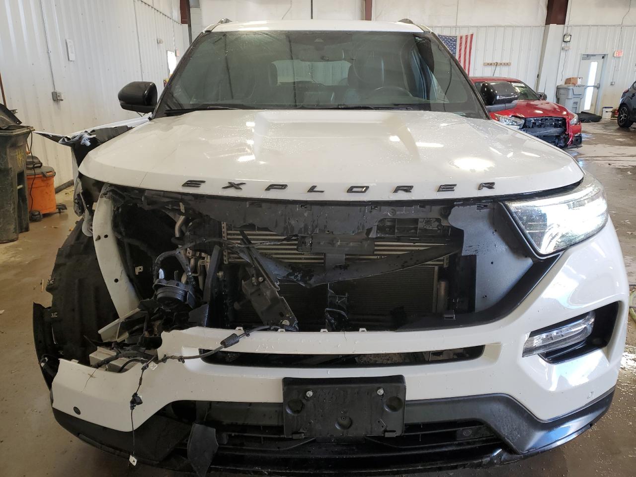 2020 Ford Explorer VIN 1FM5K8GC2LGD17168 Copart auction photo, front end damage thumbnail 5