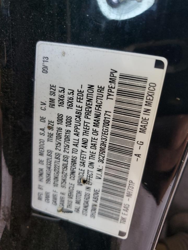 2014 Honda CR-V VIN 3CZRM3H37EG700171 Copart auction photo, all over damage thumbnail 13