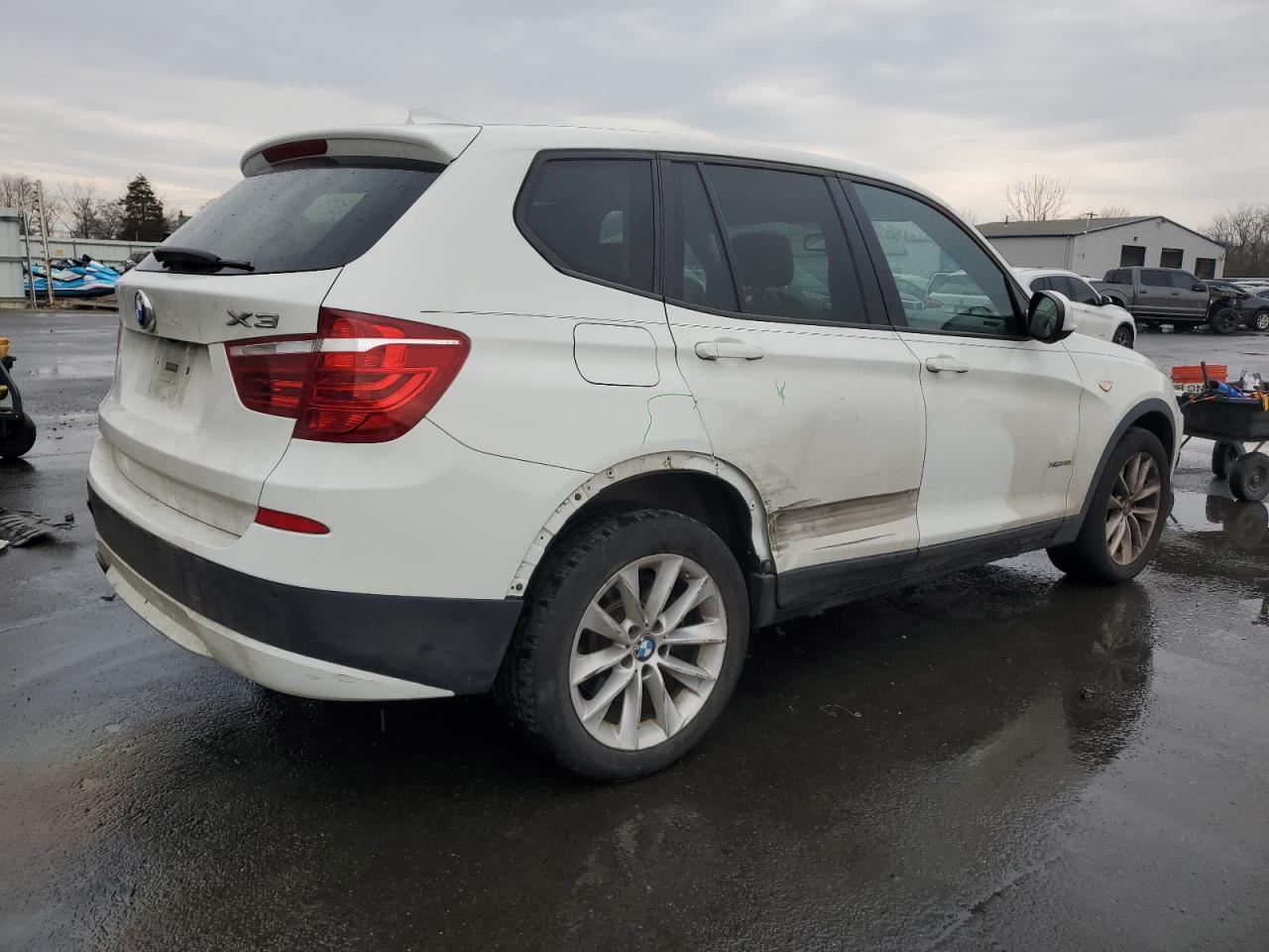 2014 BMW X3 VIN 5UXWX9C52E0D27445 Copart auction photo, side damage thumbnail 3