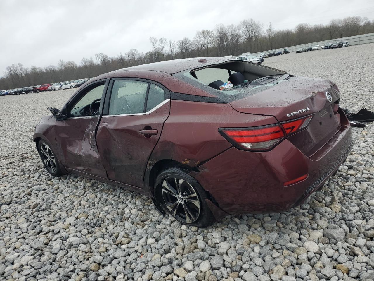 2020 Nissan Sentra VIN 3N1AB8CVXLY268524 Copart auction photo, all over / undercarriage damage thumbnail 2