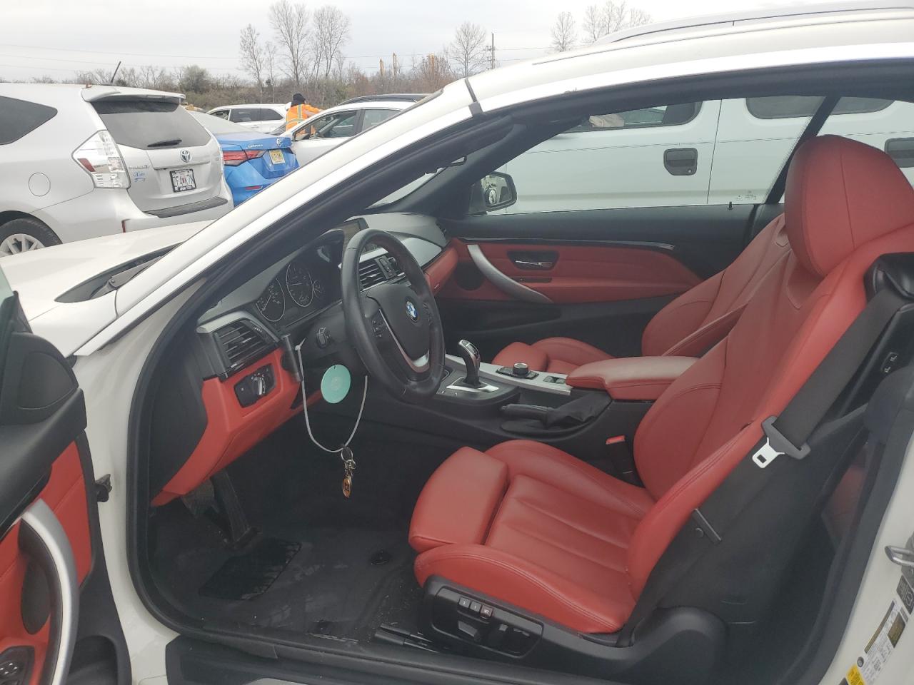 2015 BMW 4er VIN WBA3V5C56FP752480 Copart auction photo, top/roof damage thumbnail 8