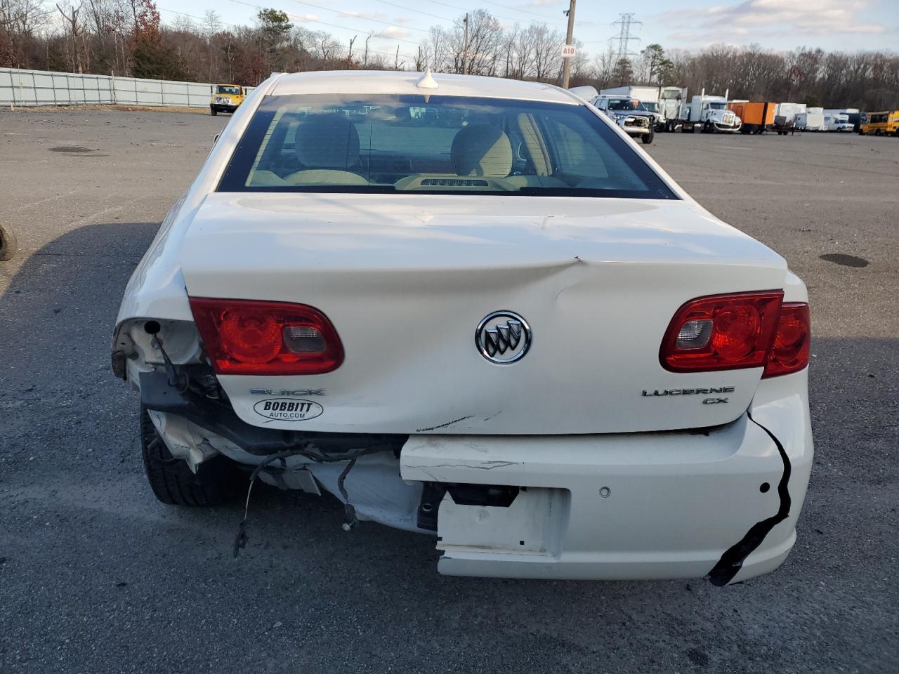 2009 Buick Lucerne VIN 1G4HP57109U132378 Copart auction photo, rear end damage thumbnail 6