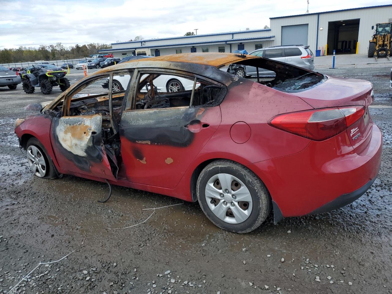 2016 KIA Forte VIN KNAFK4A69G5460198 Copart auction photo, burn damage thumbnail 2