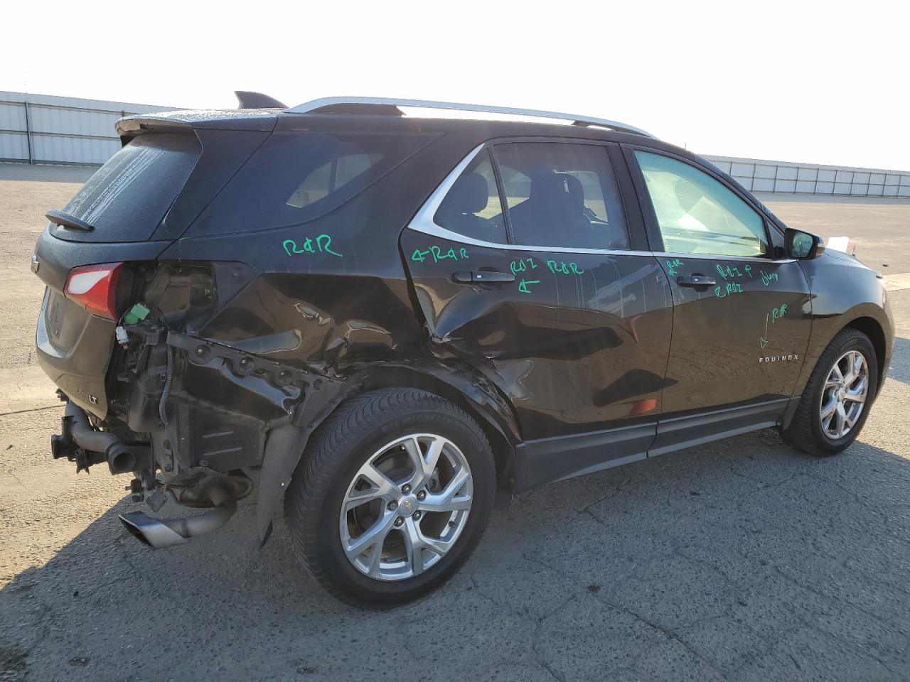 2019 Chevrolet Equinox VIN 2GNAXLEX4K6262984 Copart auction photo, rear end / side damage thumbnail 3