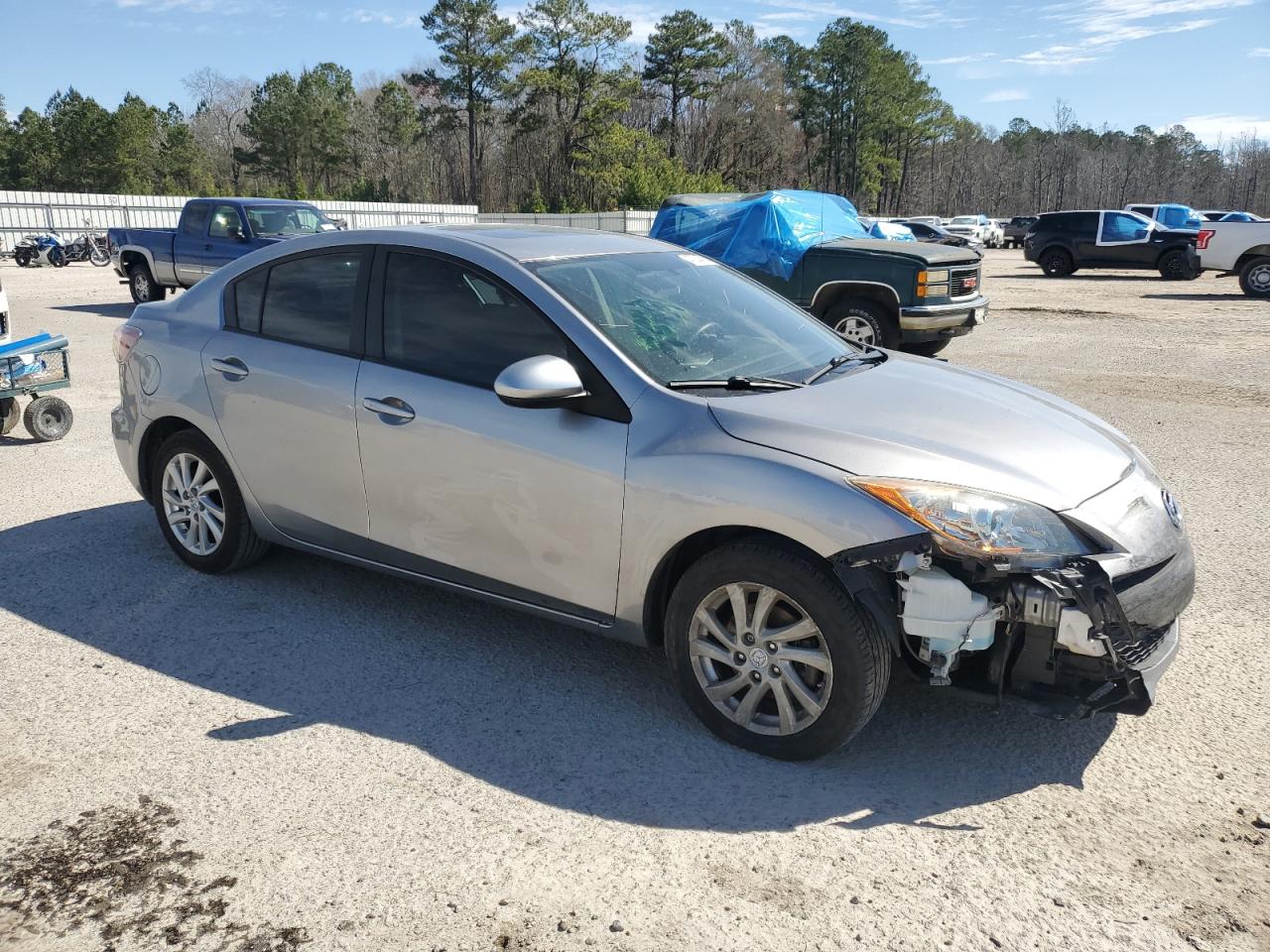 2012 Mazda 3 VIN JM1BL1V88C1541025 Copart auction photo, front end damage thumbnail 4