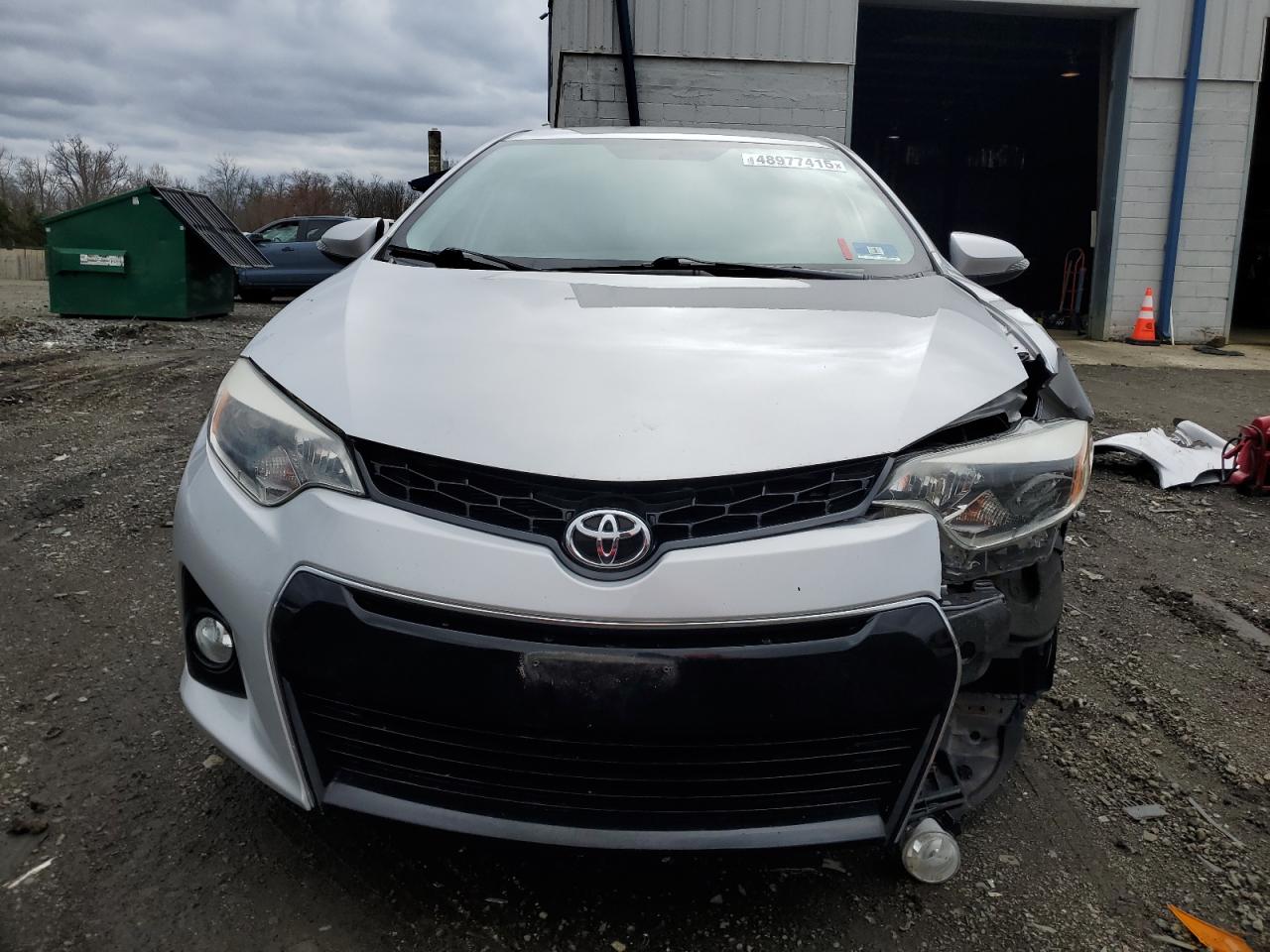2016 Toyota Corolla VIN 2T1BURHE1GC593420 Copart auction photo, front end damage thumbnail 5
