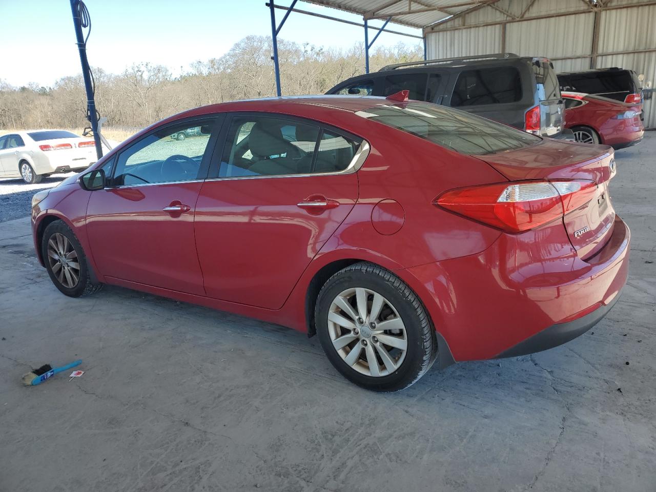2014 KIA Forte VIN KNAFX4A84E5050196 Copart auction photo, minor dent/scratches damage thumbnail 2