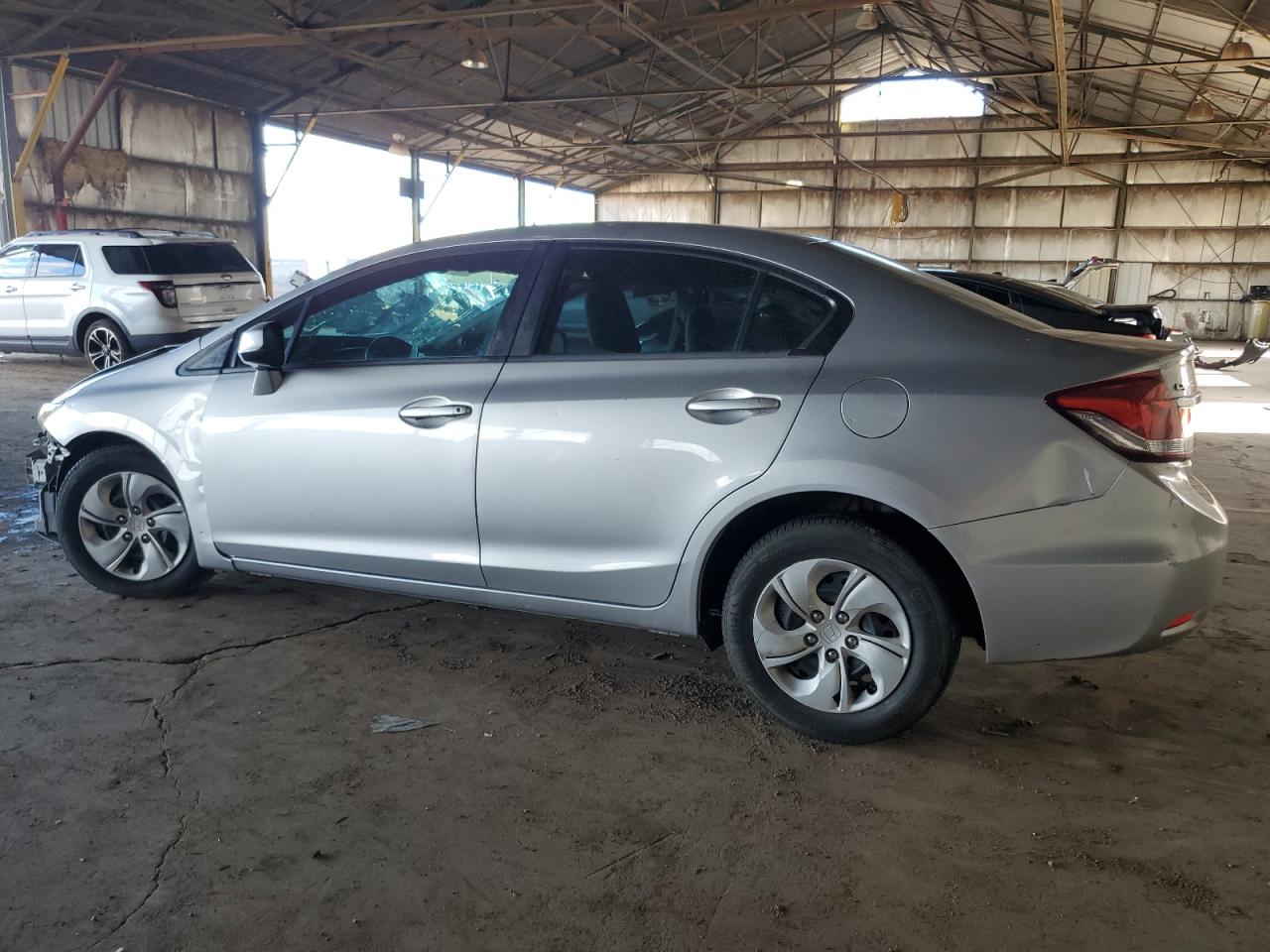 2013 Honda Civic VIN 19XFB2F81DE098174 Copart auction photo, front end / side damage thumbnail 2
