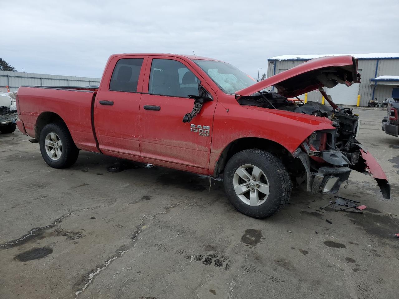 2019 RAM 1500 VIN 1C6RR7FG8KS577643 Copart auction photo, front end / side damage thumbnail 4