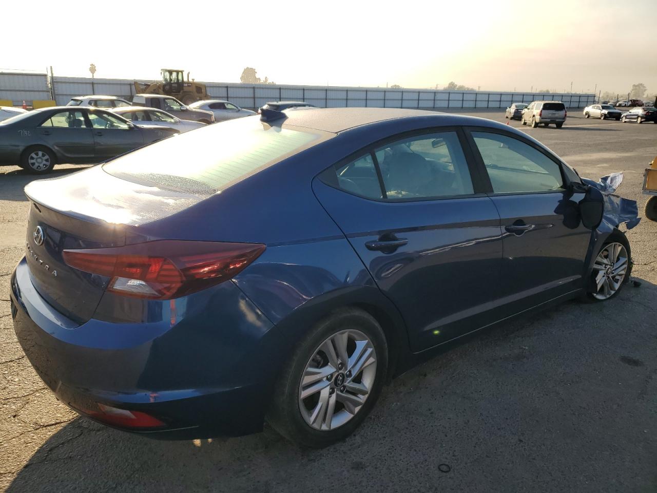 2019 Hyundai Elantra VIN 5NPD84LF9KH408701 Copart auction photo, front end / side damage thumbnail 3
