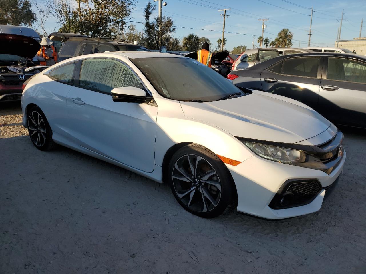 2018 Honda Civic VIN 2HGFC3A55JH754605 Copart auction photo, water/flood damage thumbnail 4