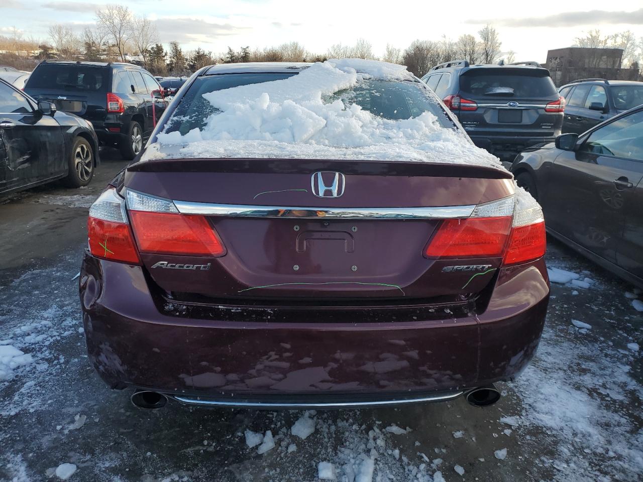 2014 Honda Accord VIN 1HGCR2F52EA031352 Copart auction photo, rear end damage thumbnail 6