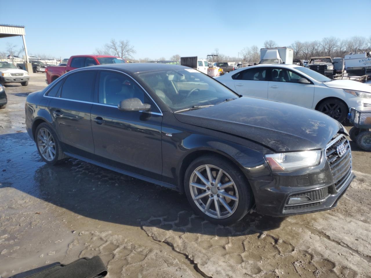 2014 Audi A4 VIN WAUFFAFL6EA010112 Copart auction photo, front end damage thumbnail 4