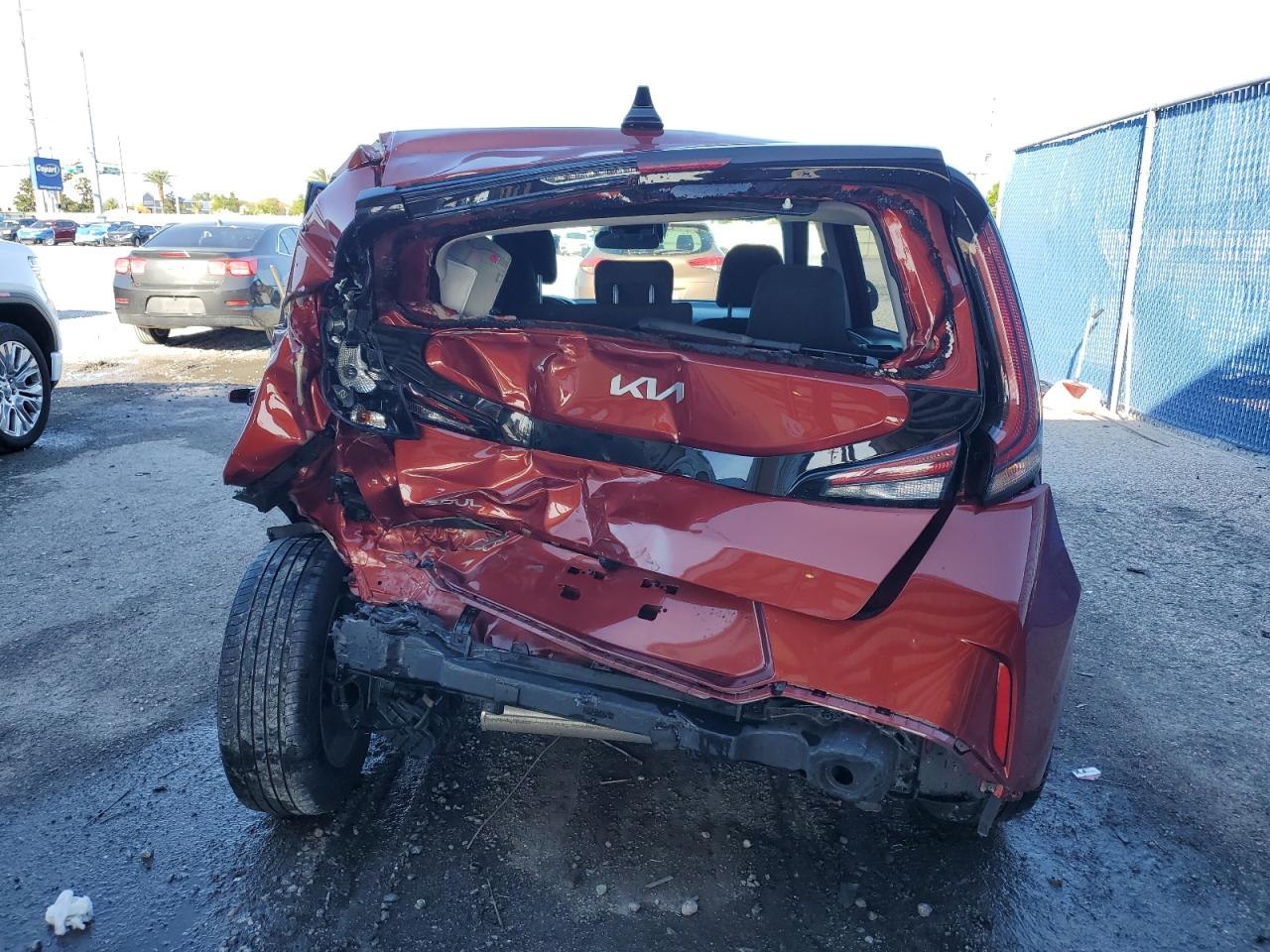 2023 KIA Soul VIN KNDJ23AU7P7870086 Copart auction photo, rear end / side damage thumbnail 6