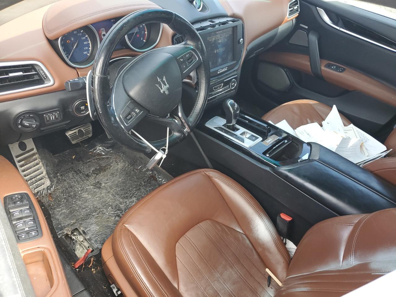 2015 Maserati Ghibli VIN ZAM57RTA1F1132144 Copart auction photo, undercarriage damage thumbnail 8