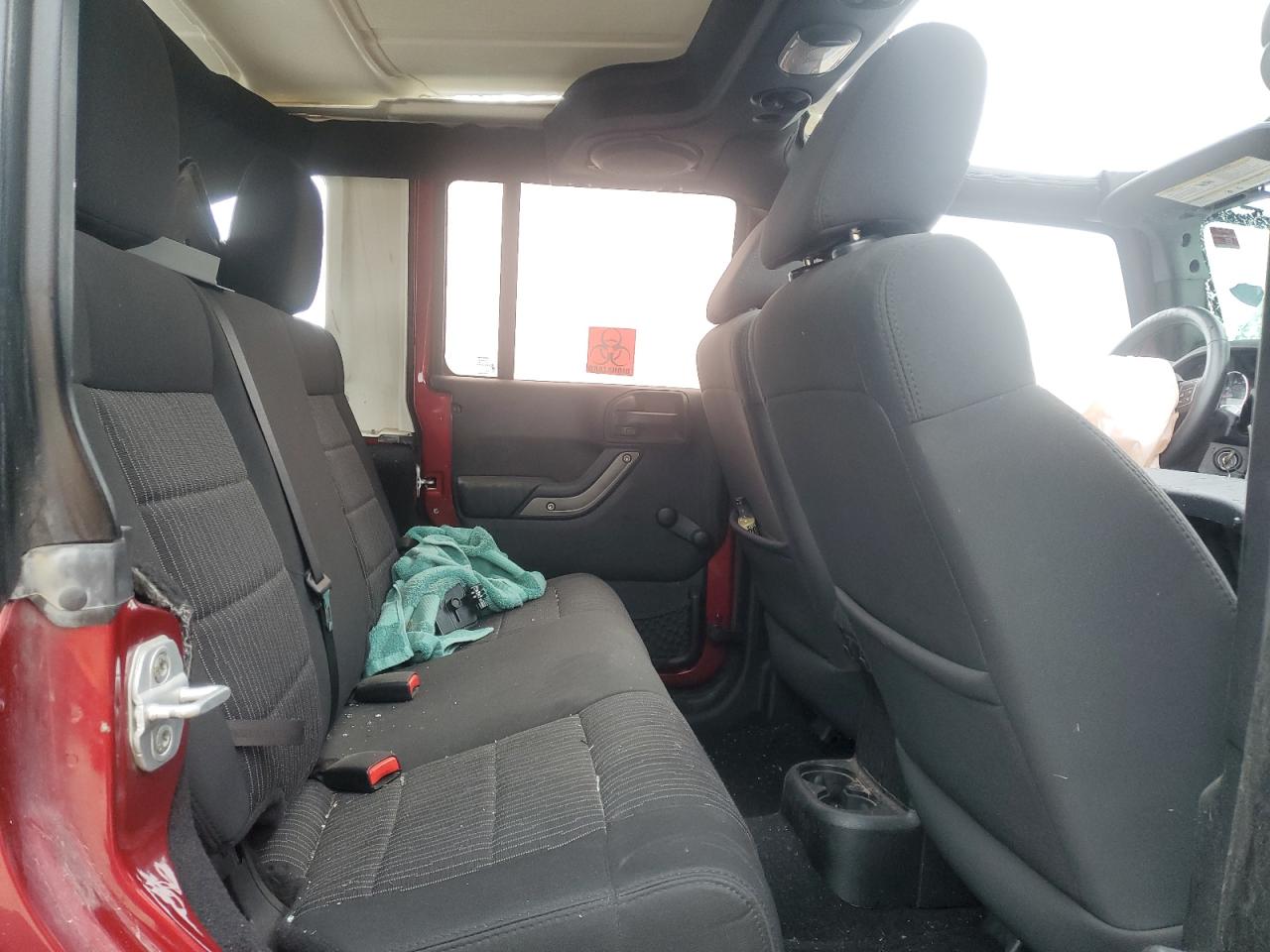 2012 Jeep Wrangler VIN 1C4BJWDG8CL284030 Copart auction photo, all over damage thumbnail 11