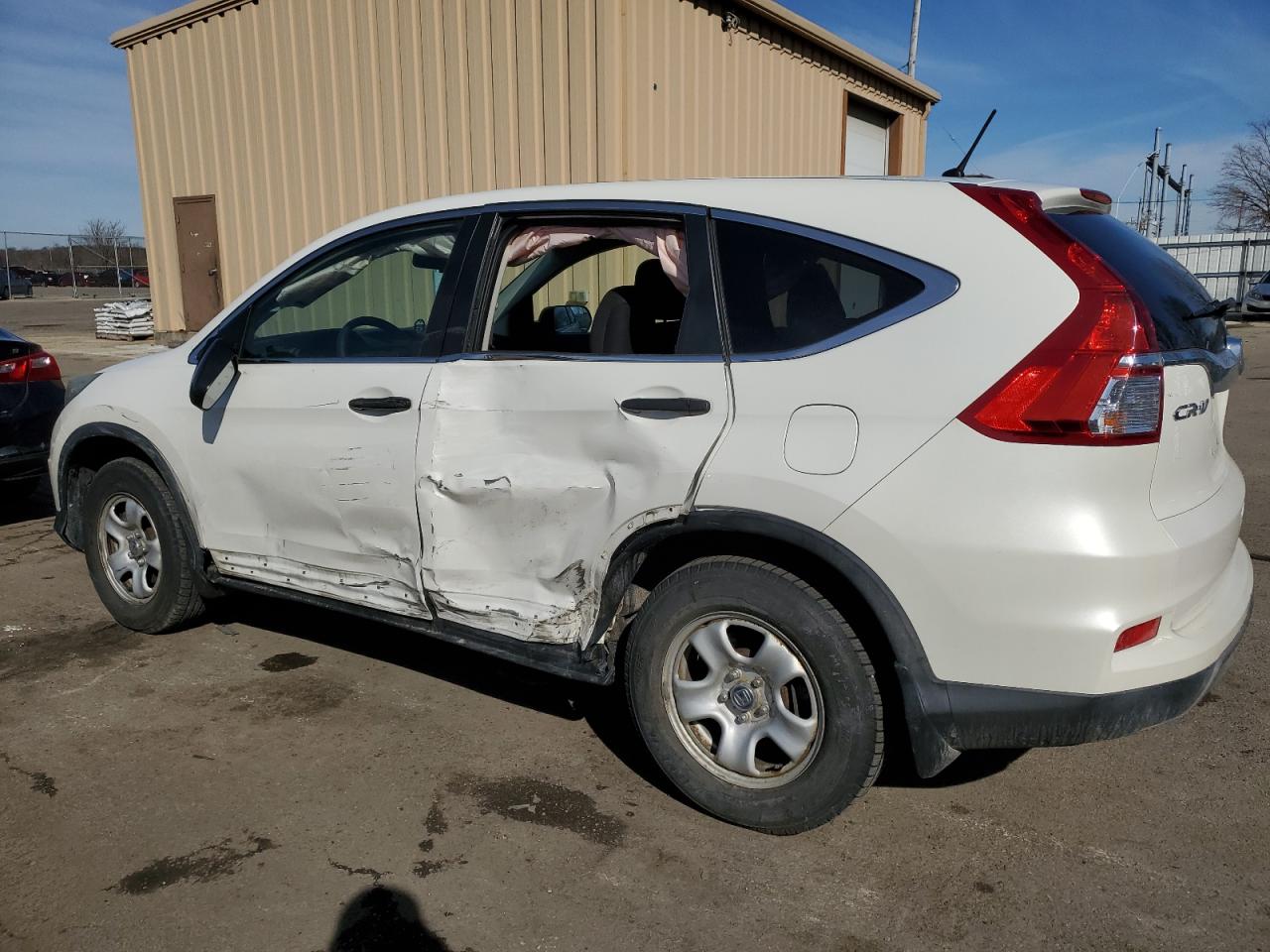 2015 Honda CR-V VIN 2HKRM4H33FH110439 Copart auction photo, front end / side damage thumbnail 2