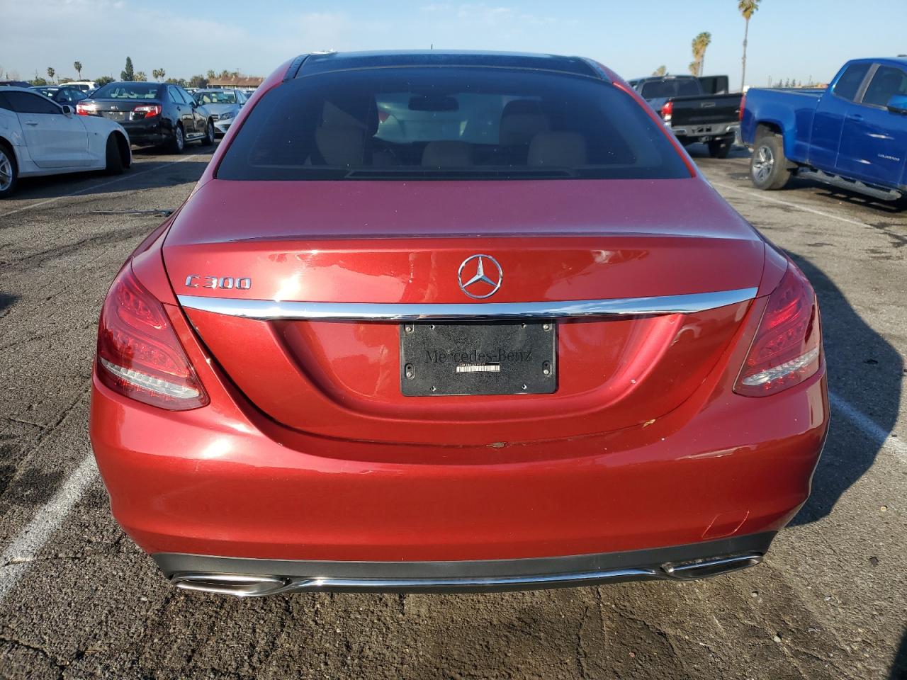 2016 Mercedes-Benz C-klasse VIN 55SWF4JB6GU169367 Copart auction photo, front end / minor dent/scratches damage thumbnail 6
