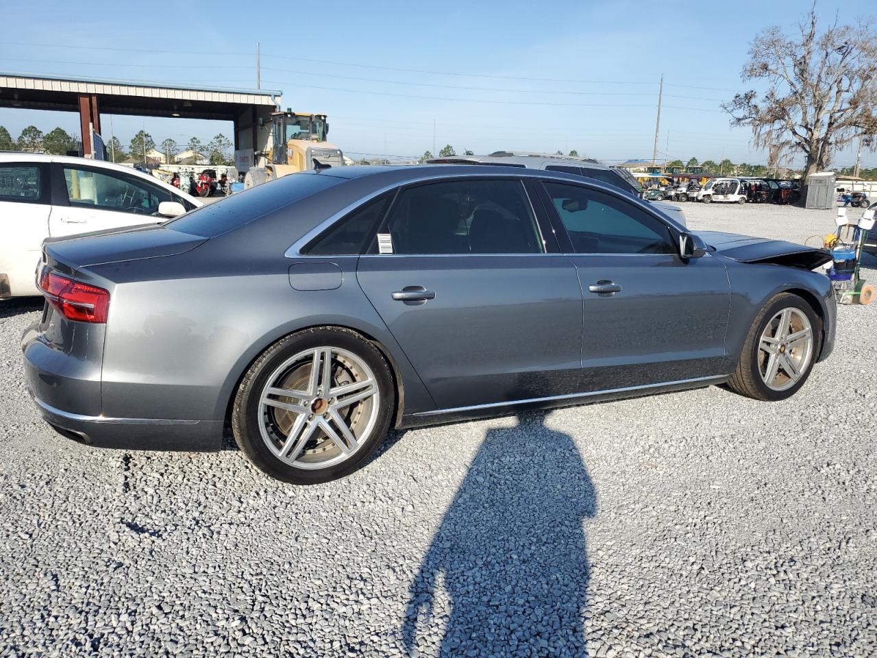 2015 Audi A8 VIN WAU32AFD4FN041442 Copart auction photo, front end damage thumbnail 3