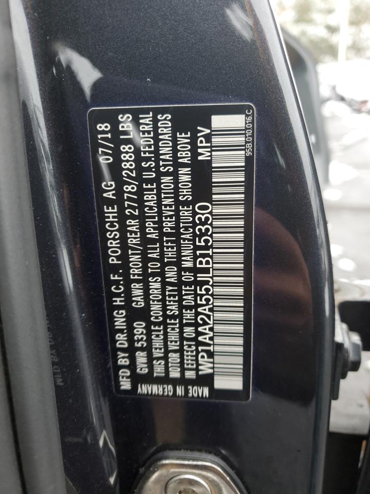 2018 Porsche Macan VIN WP1AA2A55JLB15330 Copart auction photo, side damage thumbnail 12