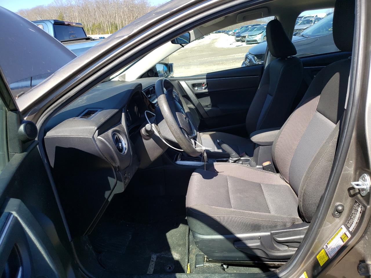 2017 Toyota Corolla VIN 2T1BURHE0HC894293 Copart auction photo, front end / top/roof damage thumbnail 7