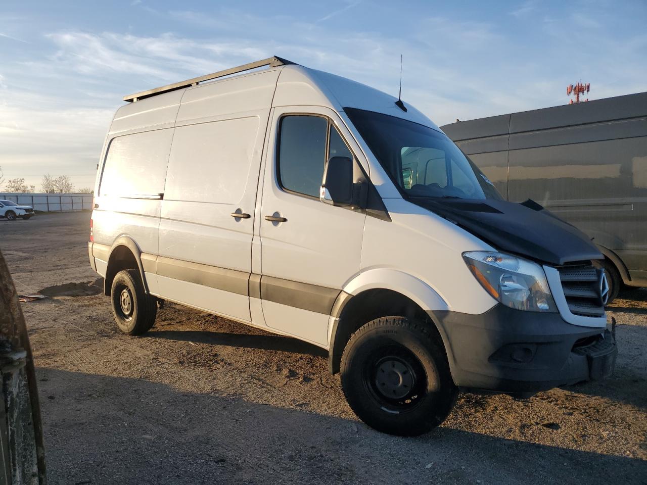 2018 Mercedes-Benz Sprinter VIN WD3FE7CD8JP594147 Copart auction photo, front end / undercarriage damage thumbnail 4