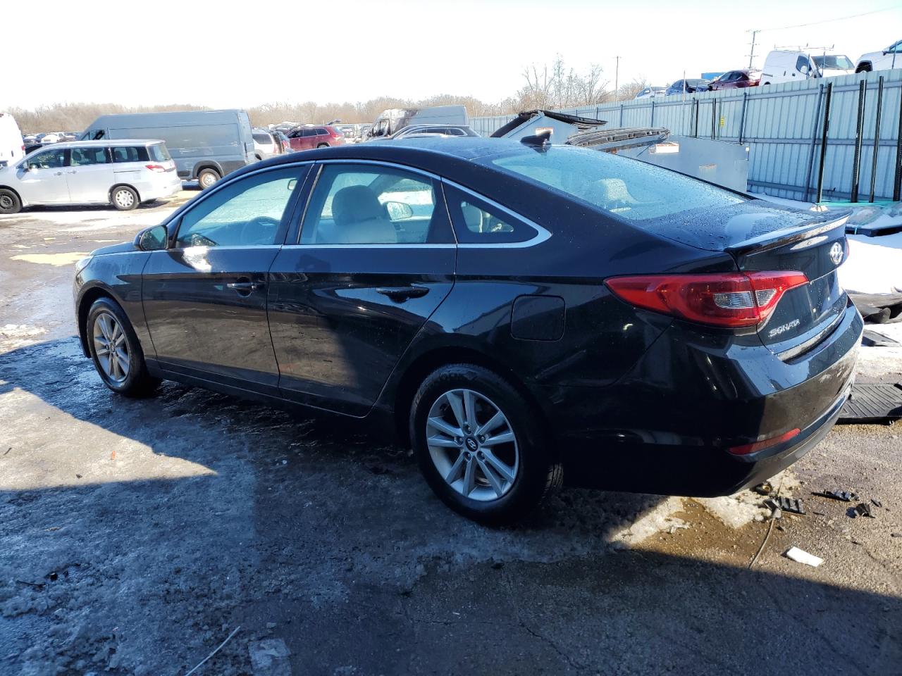 2016 Hyundai Sonata VIN 5NPE24AF2GH288823 Copart auction photo, side / rear end damage thumbnail 2