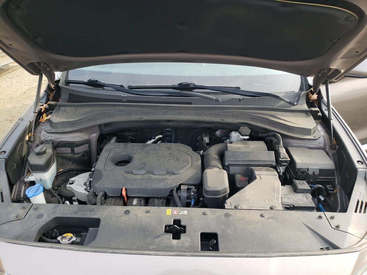 2019 Hyundai Santa Fe VIN 5NMS33AD4KH088167 Copart auction photo, rear end damage thumbnail 12