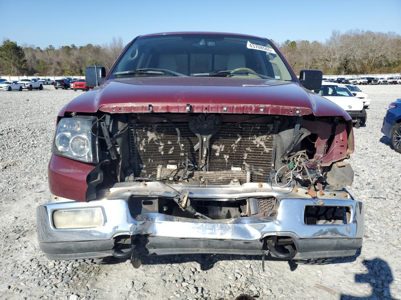 2004 Ford F-150 VIN 1FTPW14584KC53974 Copart auction photo, front end damage thumbnail 5