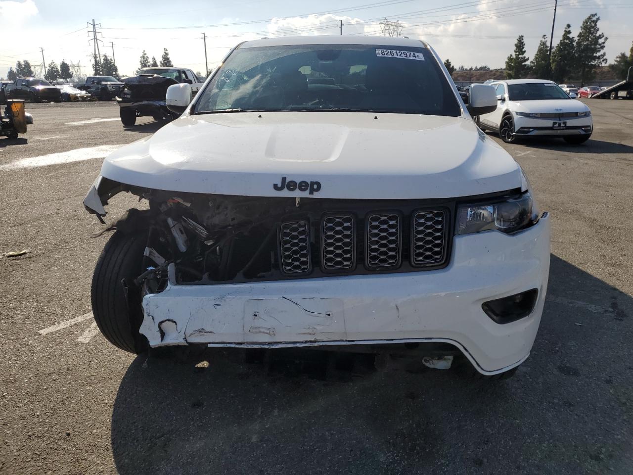 2020 Jeep Grand Cherokee VIN 1C4RJEAG2LC404790 Copart auction photo, front end / undercarriage damage thumbnail 5