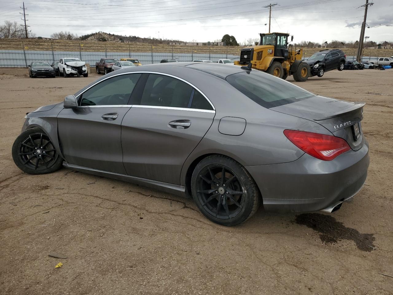 2015 Mercedes-Benz CLA-klasse VIN WDDSJ4GBXFN186992 Copart auction photo, front end / hail damage thumbnail 2
