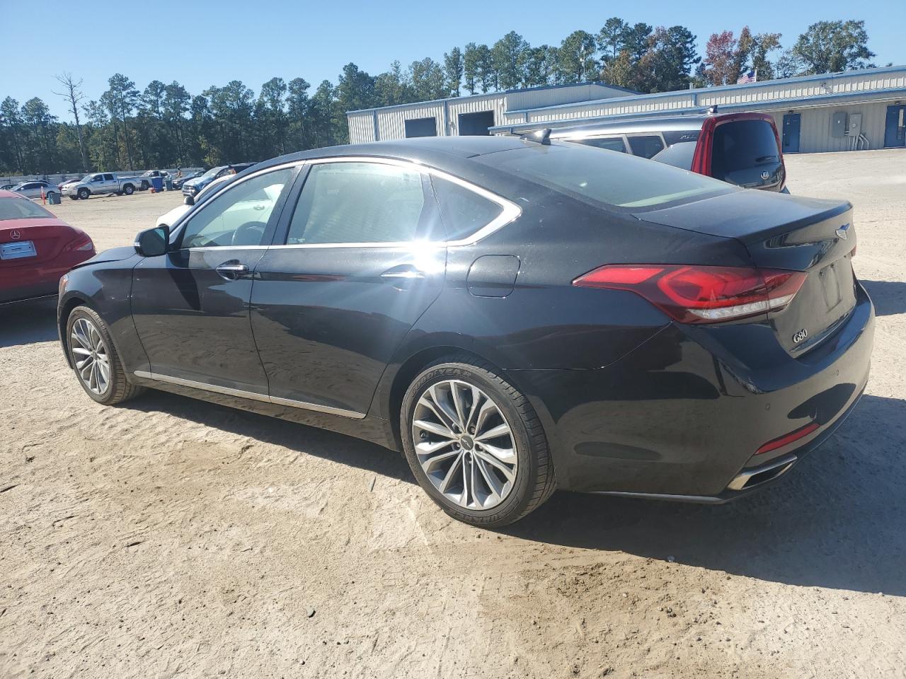 2017 Genesis G80 VIN KMHGN4JE7HU193393 Copart auction photo, front end damage thumbnail 2