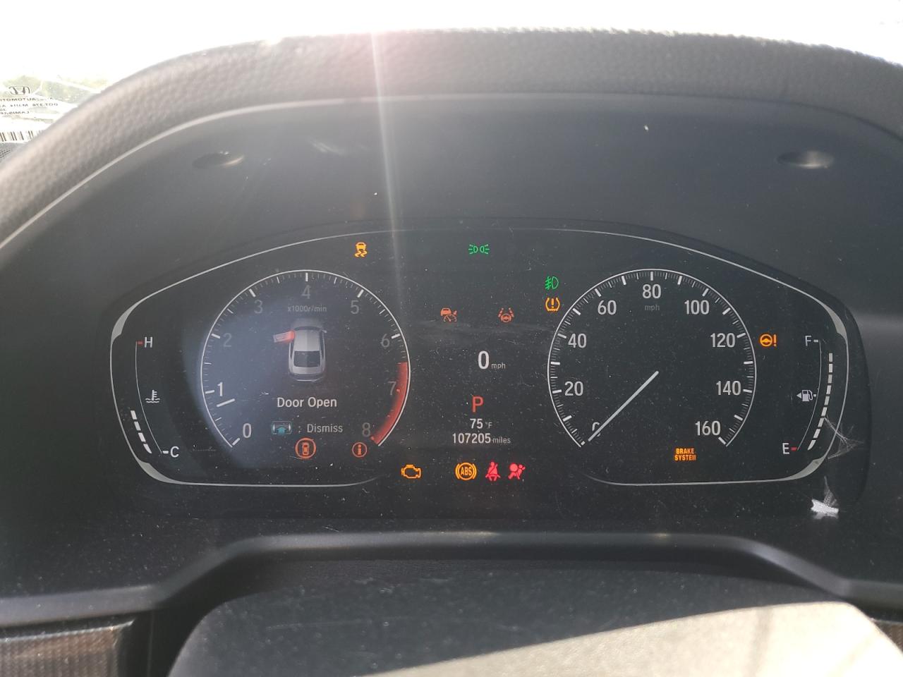 2021 Honda Accord VIN 1HGCV1F34MA070530 Copart auction photo, all over damage thumbnail 9