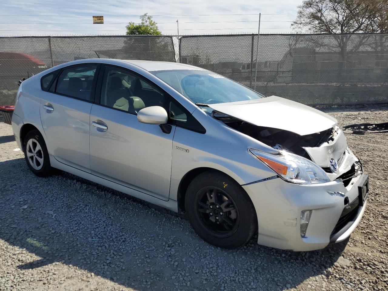 2014 Toyota Prius VIN JTDKN3DU8E0390202 Copart auction photo, front end / minor dent/scratches damage thumbnail 4