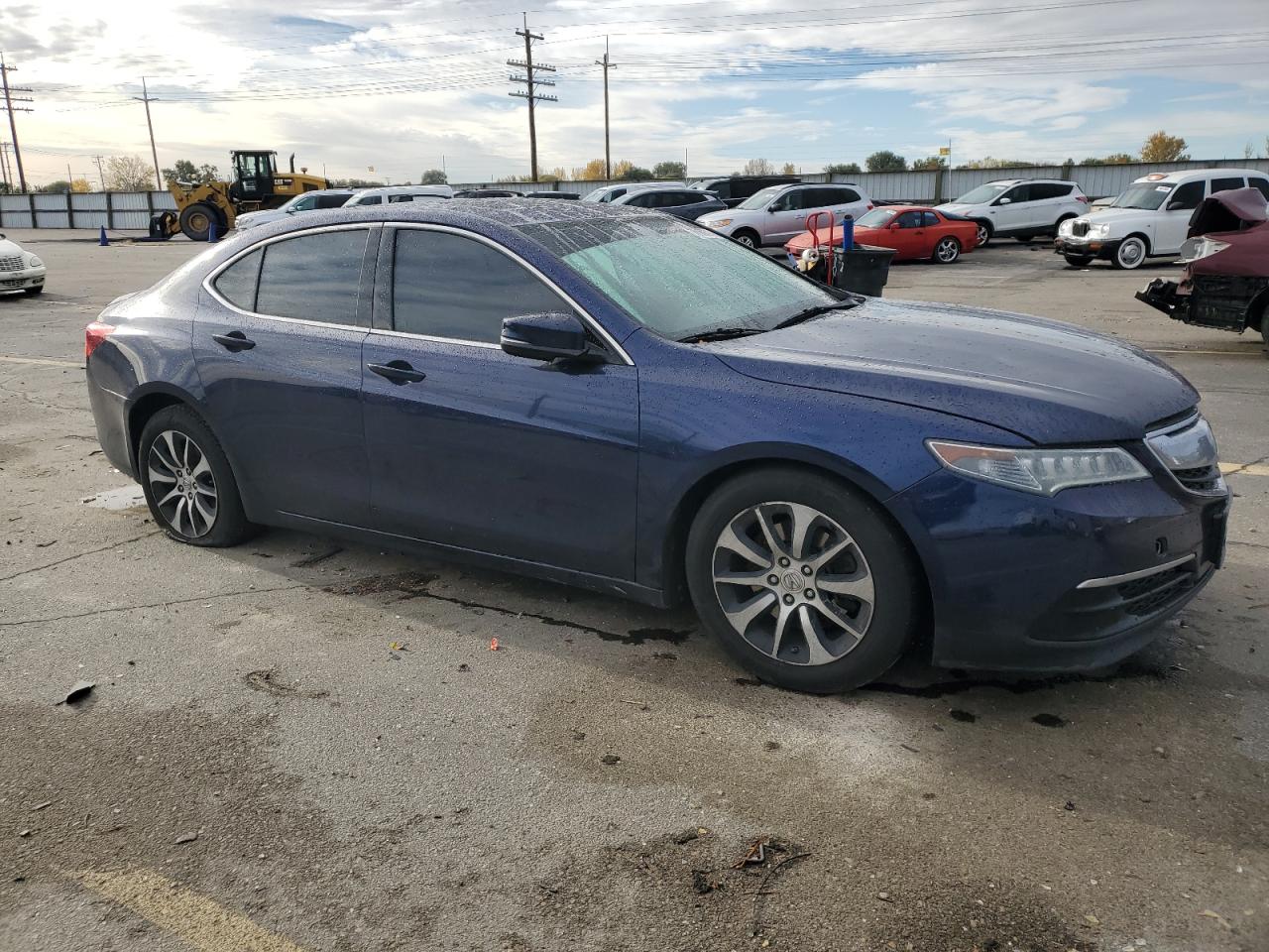 2015 Acura TLX VIN 19UUB1F35FA008988 Copart auction photo, side / undercarriage damage thumbnail 4