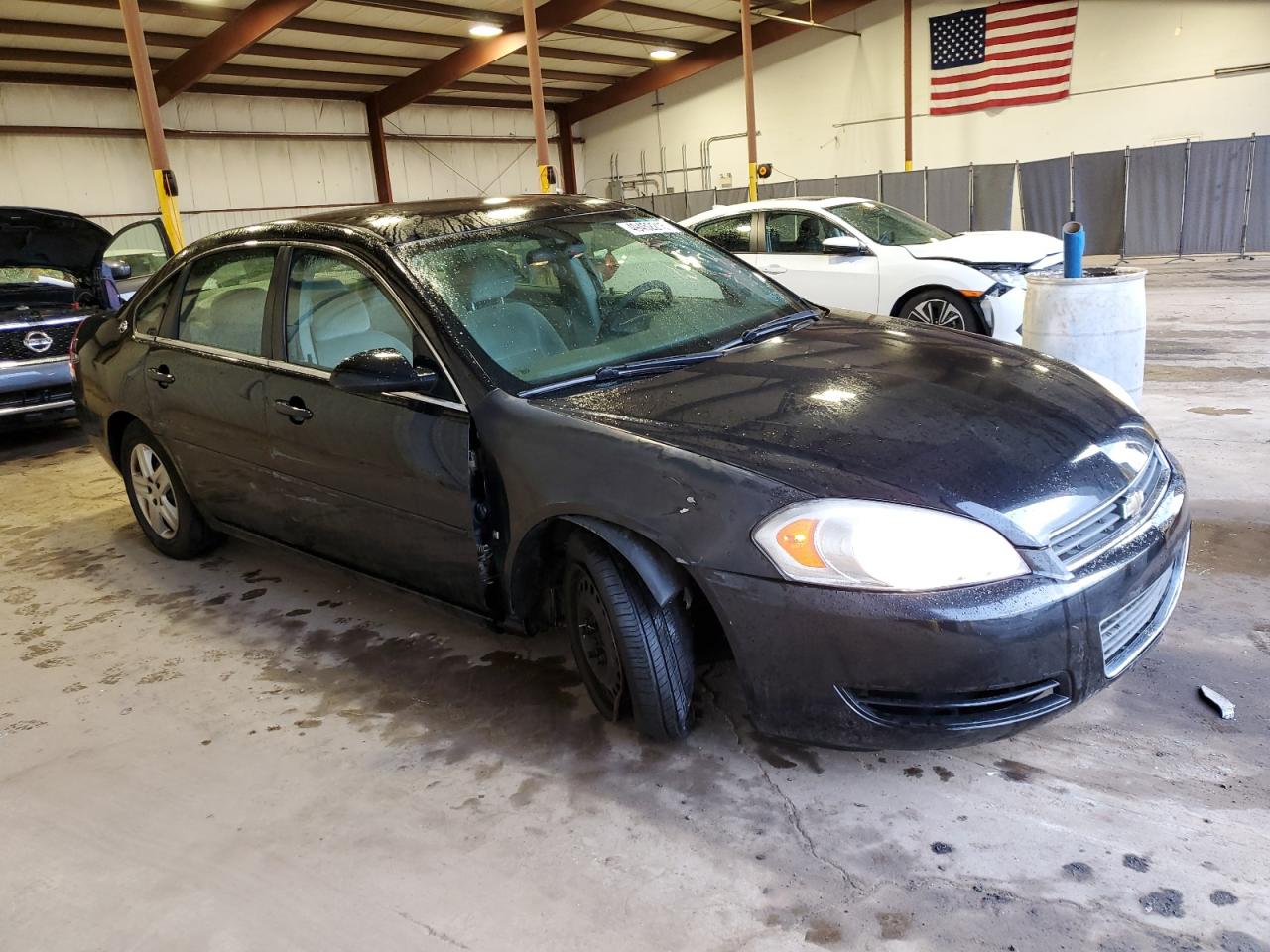 2008 Chevrolet Impala VIN 2G1WB58K189206297 Copart auction photo, front end / side damage thumbnail 4