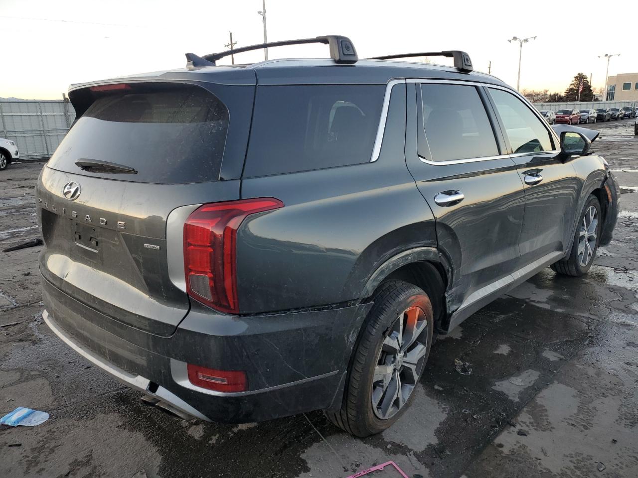2021 Hyundai Palisade VIN KM8R5DHE7MU209441 Copart auction photo, front end / side damage thumbnail 3