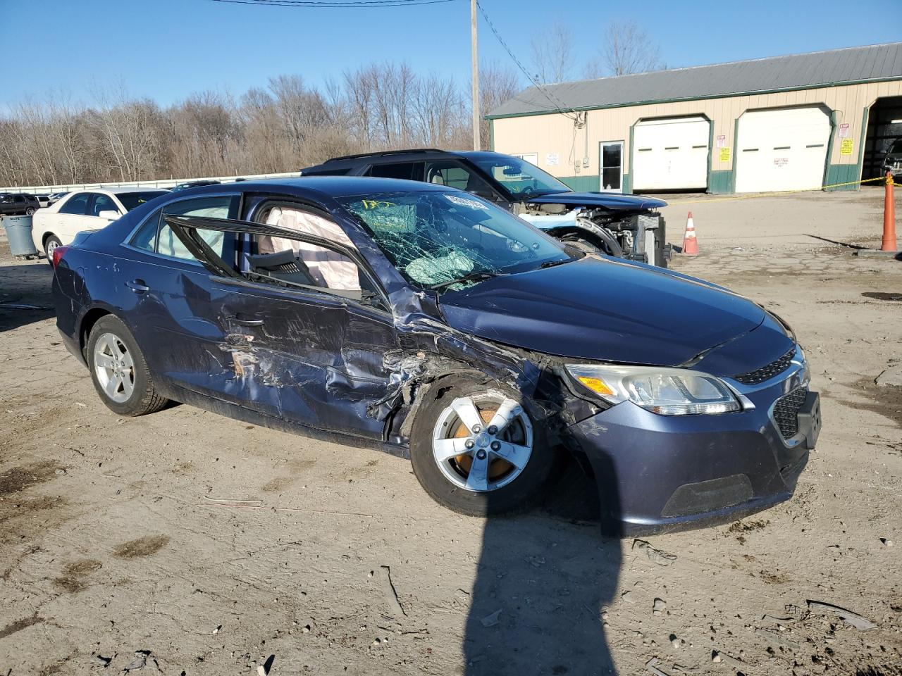 2014 Chevrolet Malibu VIN 1G11B5SL8EF180943 Copart auction photo, side / front end damage thumbnail 4