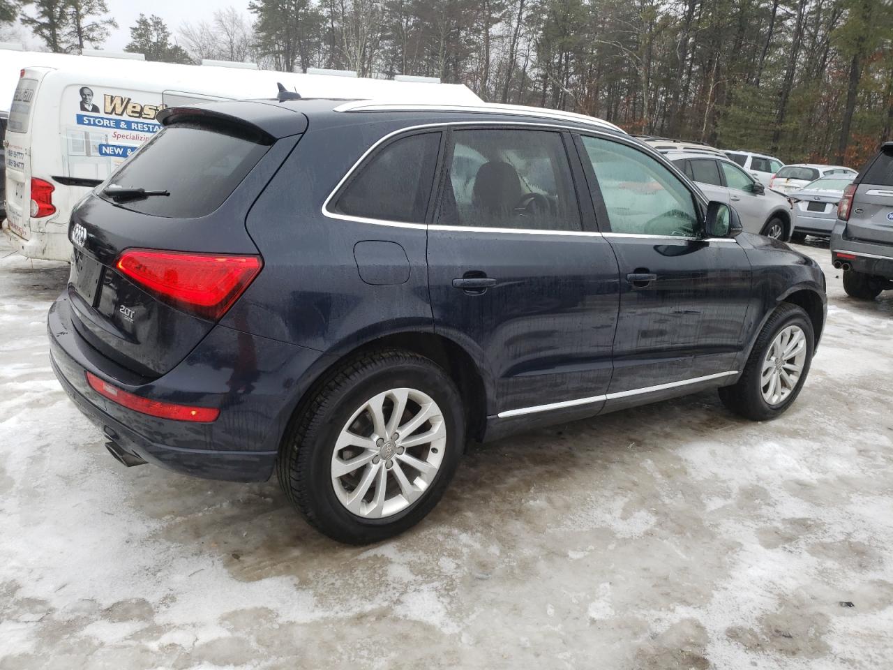 2014 Audi Q5 VIN WA1LFAFP9EA040000 Copart auction photo, front end / mechanical damage thumbnail 3