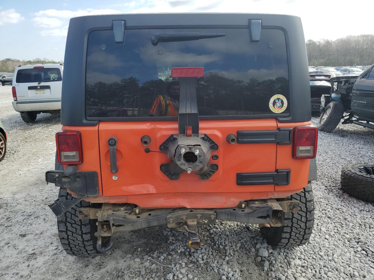 2015 Jeep Wrangler VIN 1C4BJWDG7FL717244 Copart auction photo, rear end damage thumbnail 6