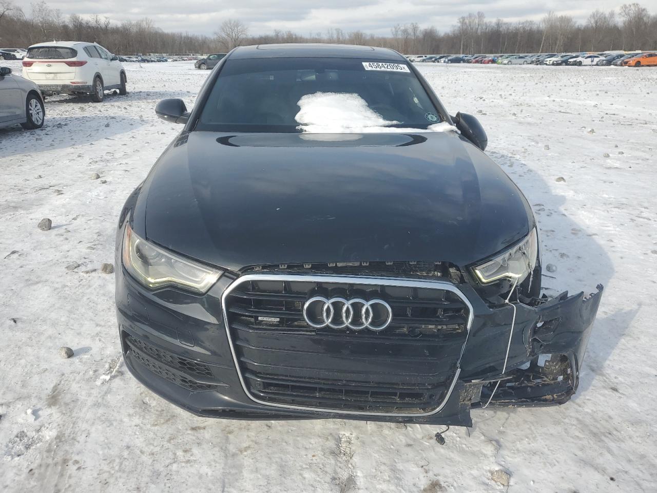 2015 Audi A6 VIN WAUFGAFC2FN014732 Copart auction photo, front end / rear end damage thumbnail 5