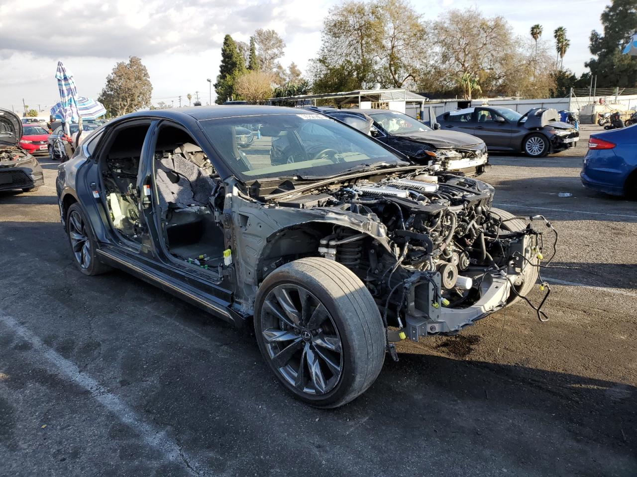 2023 Lexus LS VIN JTHF51FF0P5018104 Copart auction photo, stripped damage thumbnail 4