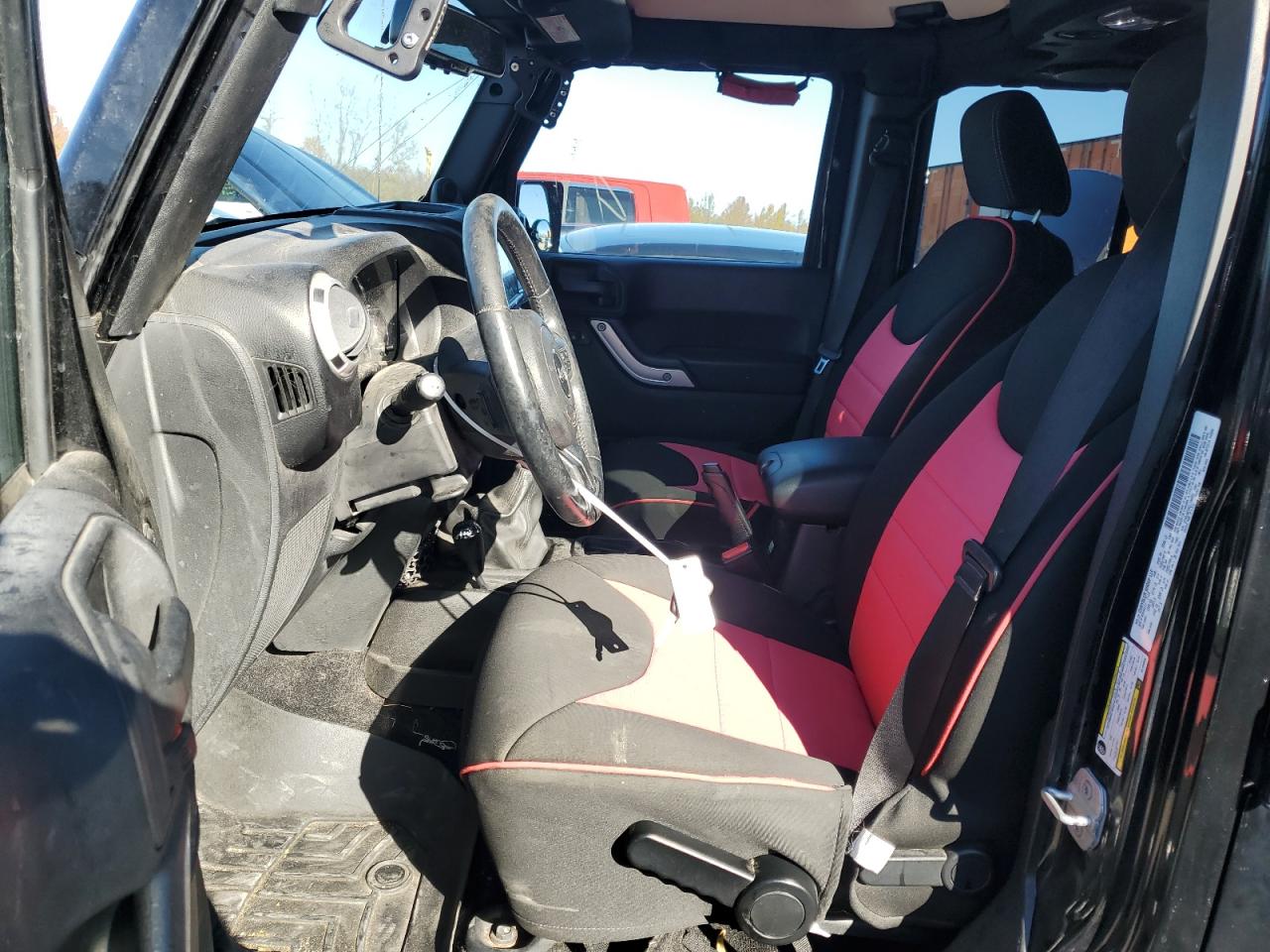 2014 Jeep Wrangler VIN 1C4BJWEG4EL106956 Copart auction photo, front end damage thumbnail 7