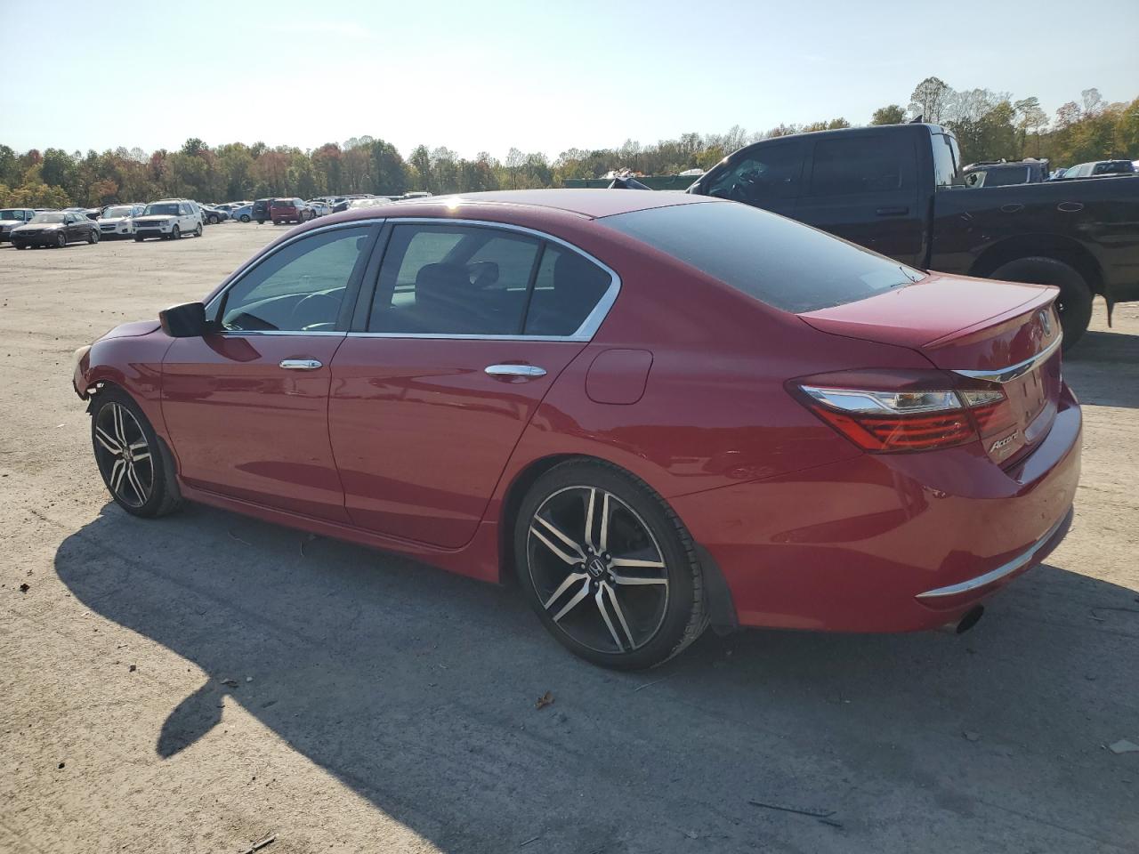 2017 Honda Accord VIN 1HGCR2F13HA142266 Copart auction photo, front end damage thumbnail 2