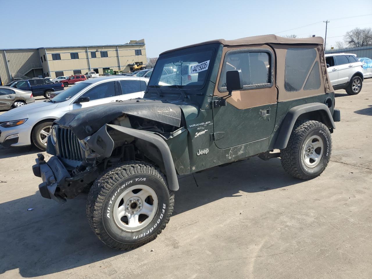 1997 Jeep Wrangler VIN 1J4FY19S3VP444754